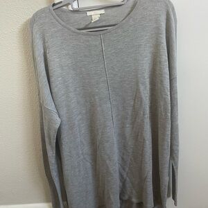 H&M Heather Gray Long Sleeve Top